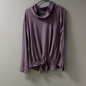 Enlighten Purple Cowl Neck Top